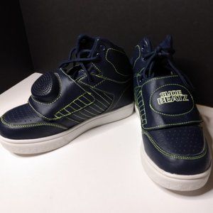 Boys Shoe Beatz Dark Blue And Green Bluetooth Enabled Speaker Shoes